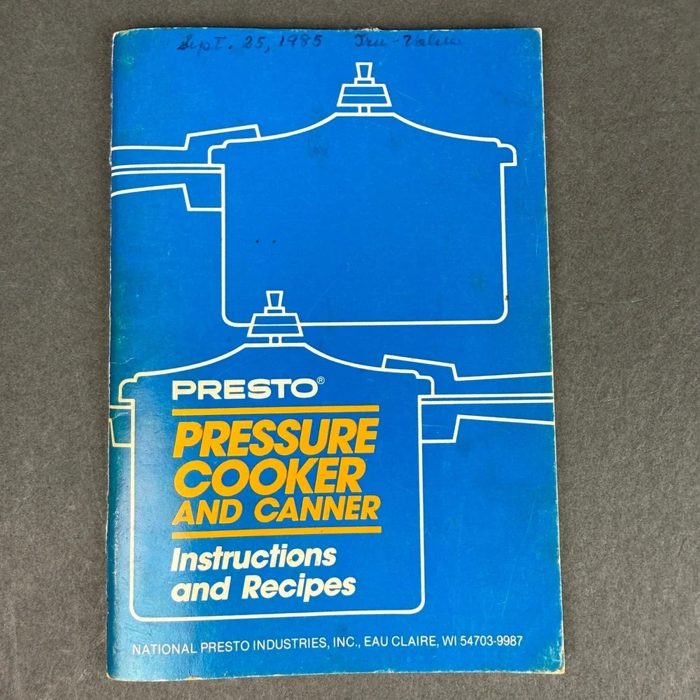 Vintage Presto Pressure Cooker Recipe Books Model 40 Instructions Set Fair